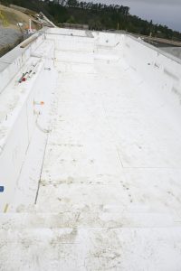 5 SF Pool Main Pool structure Spa end
